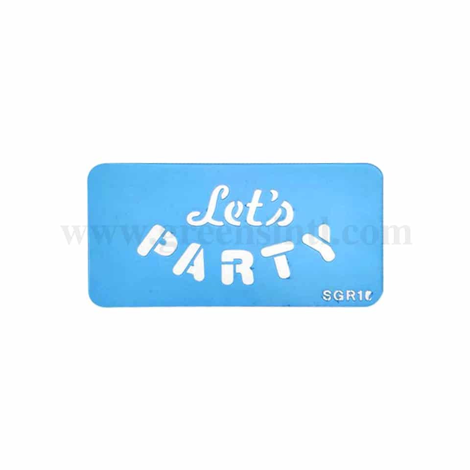 JEM Stencil Lets Party 115 mm x 55 mm