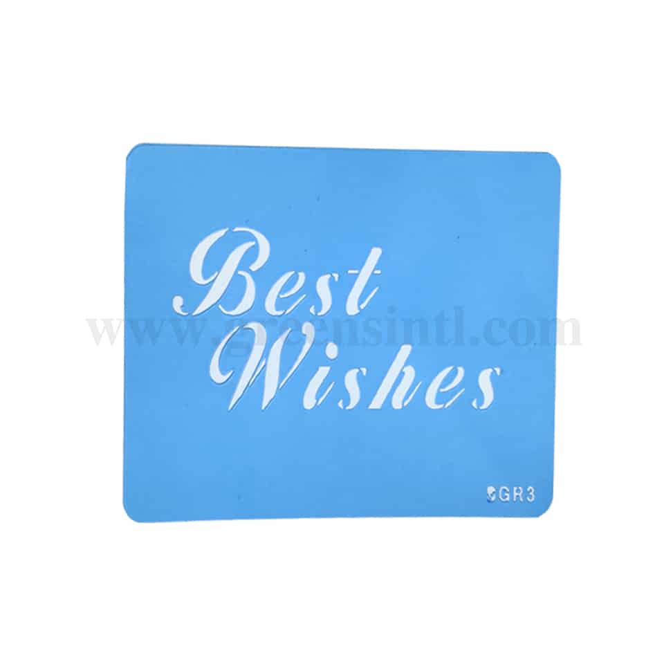 JEM Stencil Best Wishes 120 mm x 45 mm