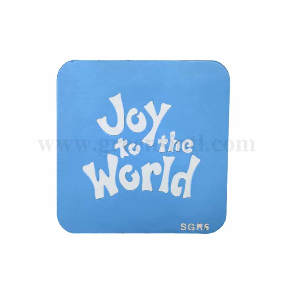 JEM Stencil Joy To The World 60 mm x 65 mm