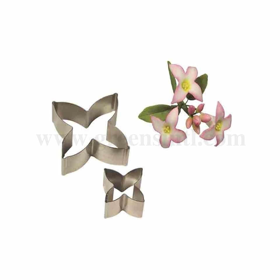 PME Stainless Steel Cutters - Daphne Flower Petal Set of 2