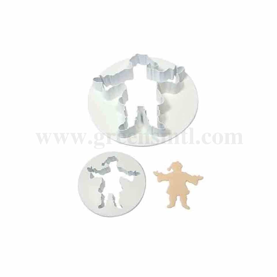 PMEPlastic Cutters - Father Christmas Set of 2