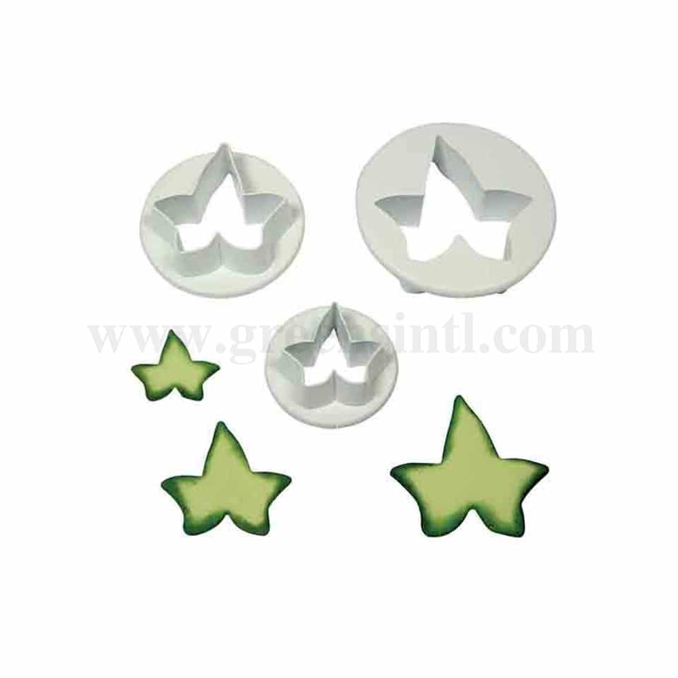 PME Floral Cutters - Large Ivy Leaf Set Of 3