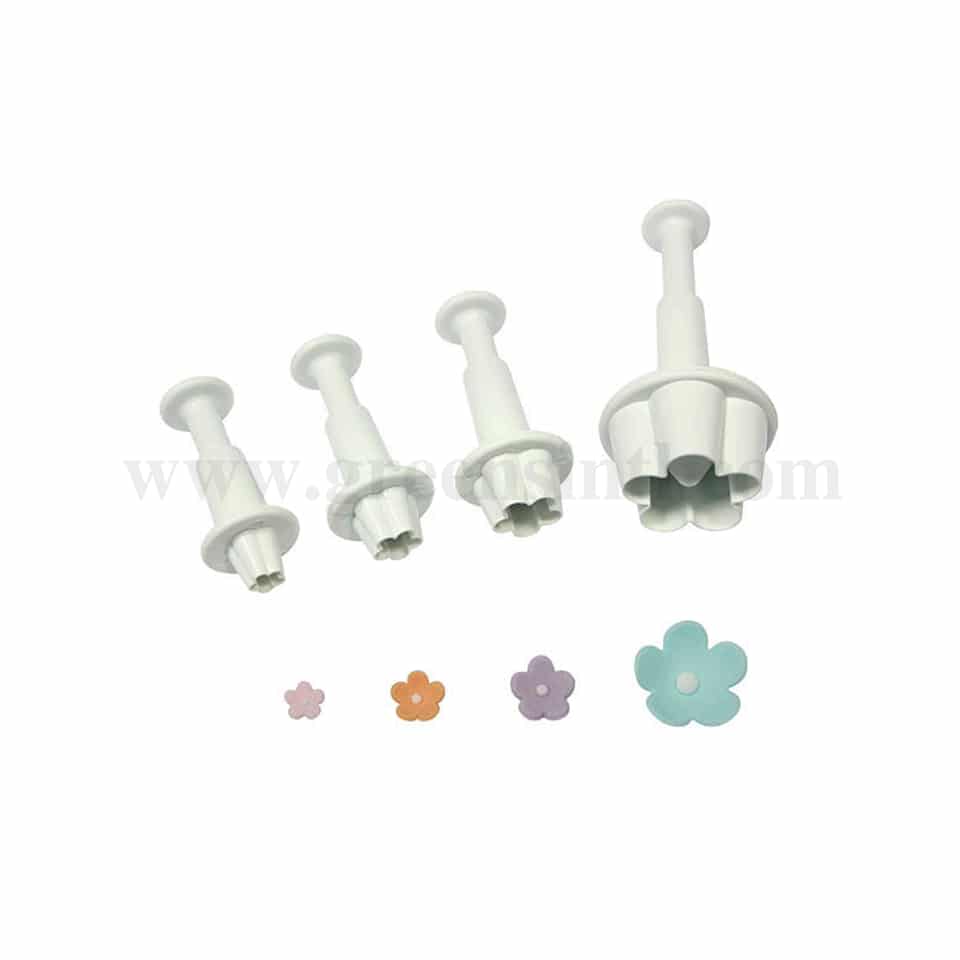 PME Floral Plunger Cutters - Medium Flower Blossom 10mm