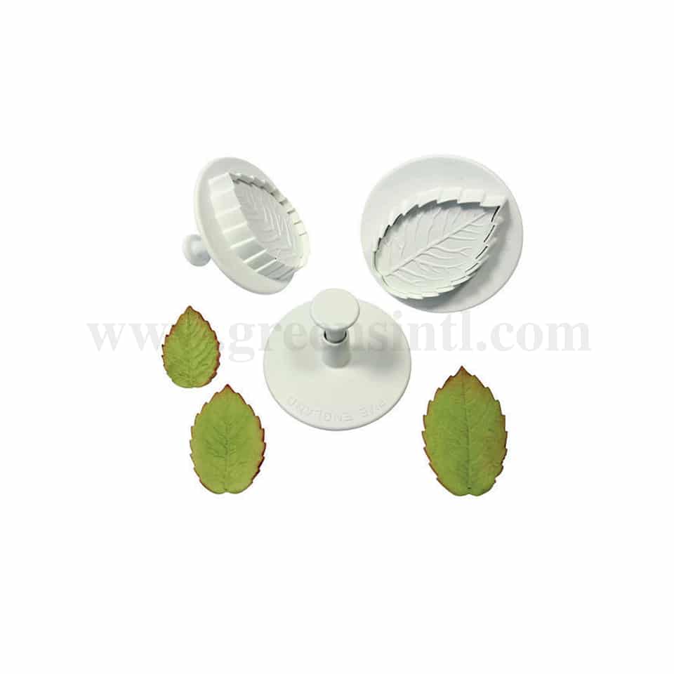 PME Foliage Plunger Cutters - XXXL Veined Rose Leaf 55mm