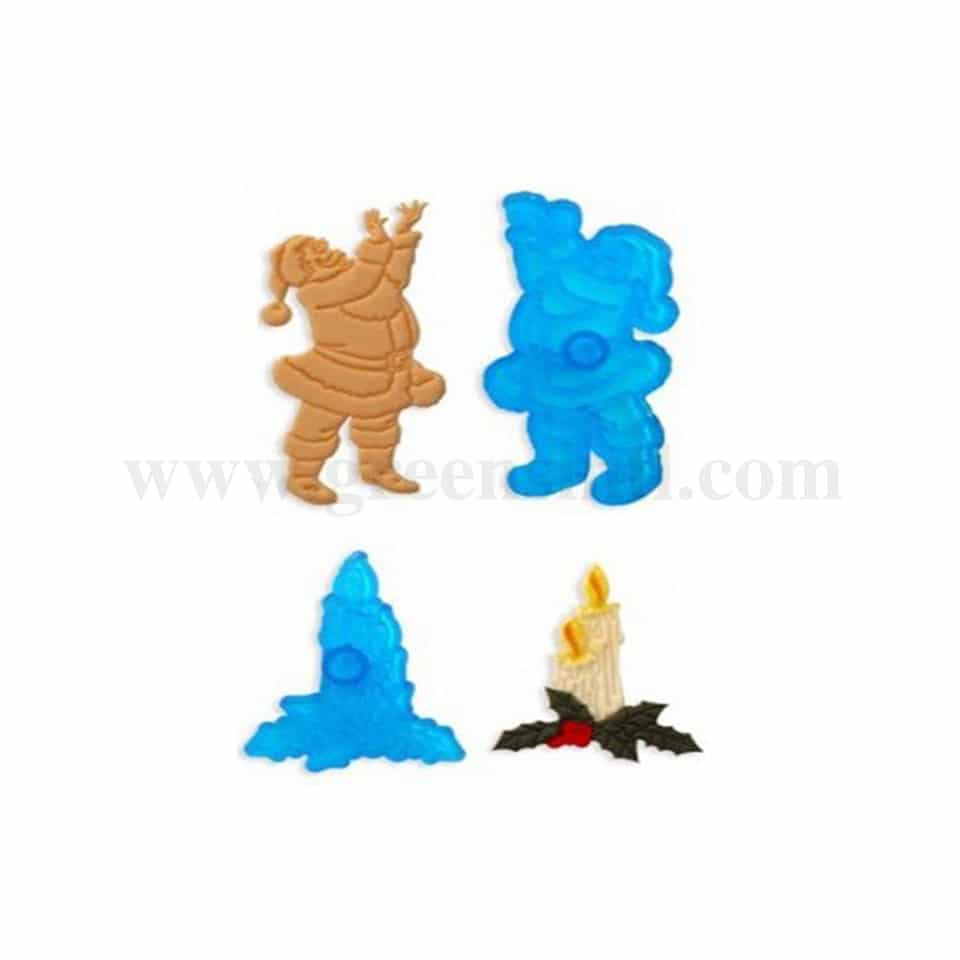 PME Jolly Santa & Christmas Candle - Set of 2