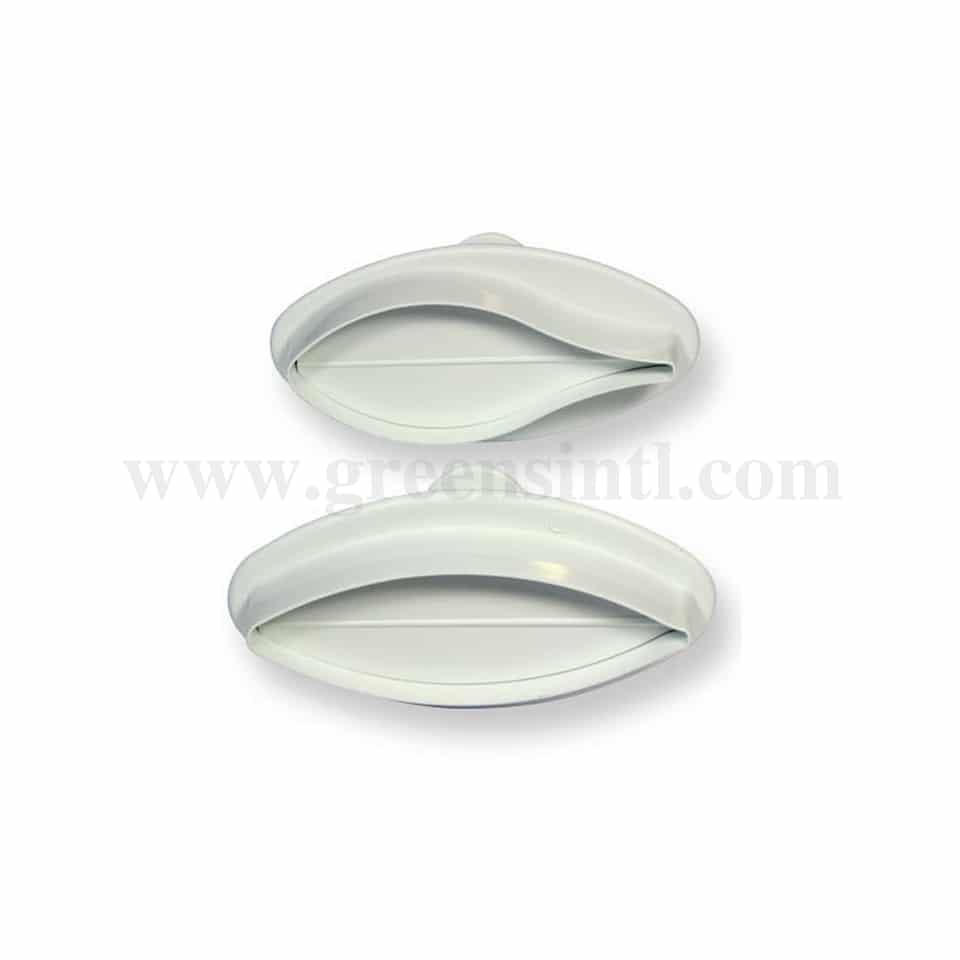 PME Floral Plunger Cutters - Medium Veined Lily Set of 2 80mm