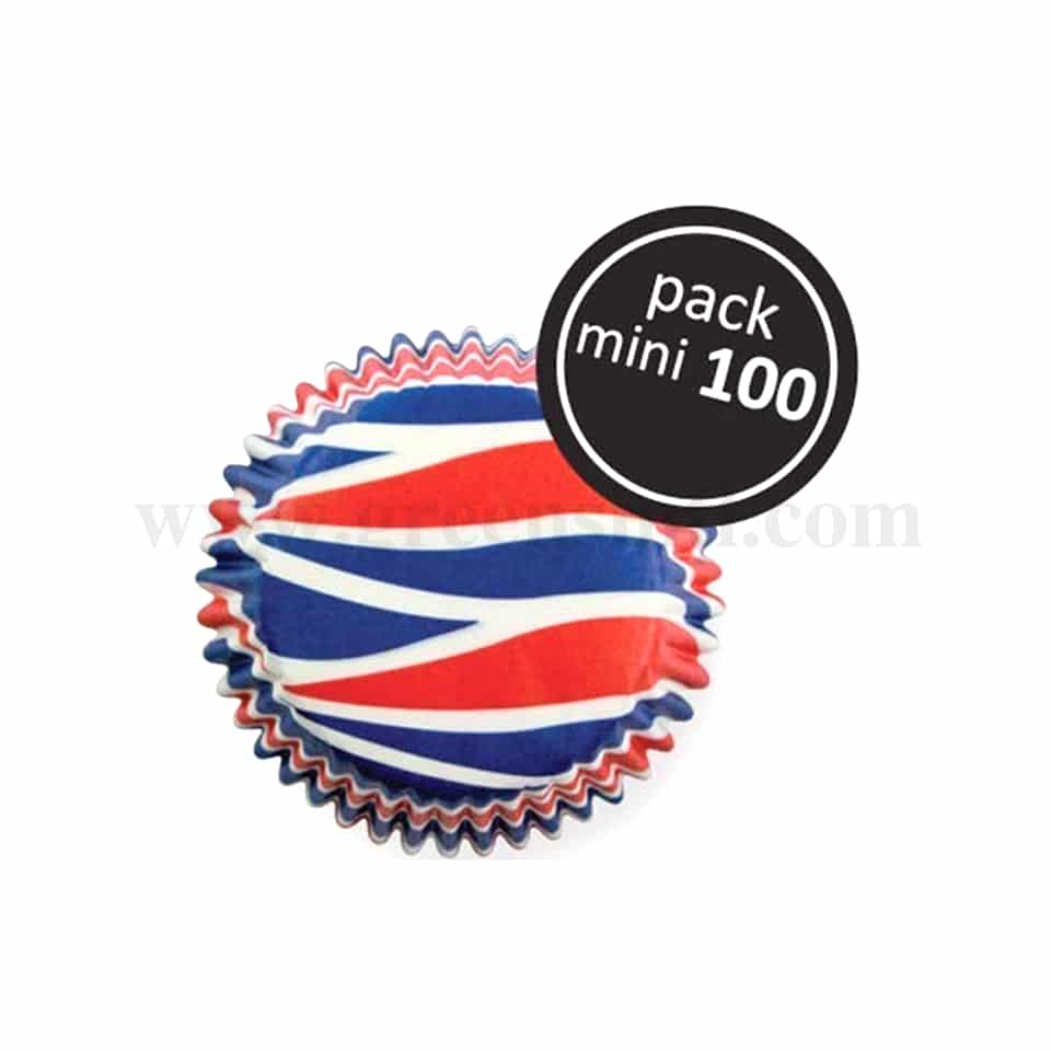 PME Paper Baking Cases - Patriotic Swirls Mini Packet of 100