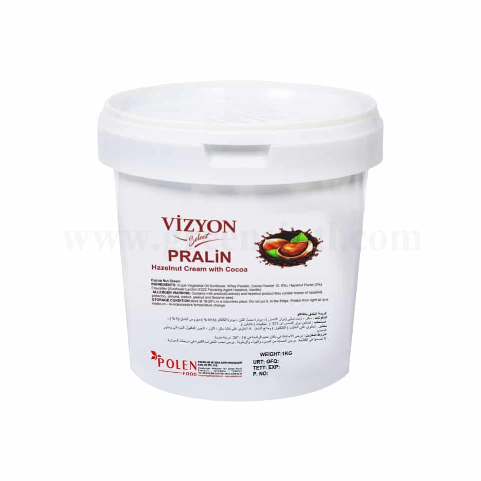 VIZYON Praline Hazelnut 3% Cream With Cacao 1 Kg