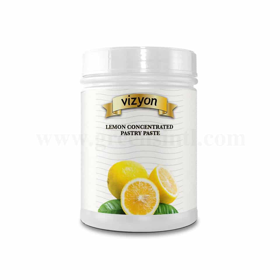 Vizyon Concentrated Pastry Paste Lemon 2.5 Kg