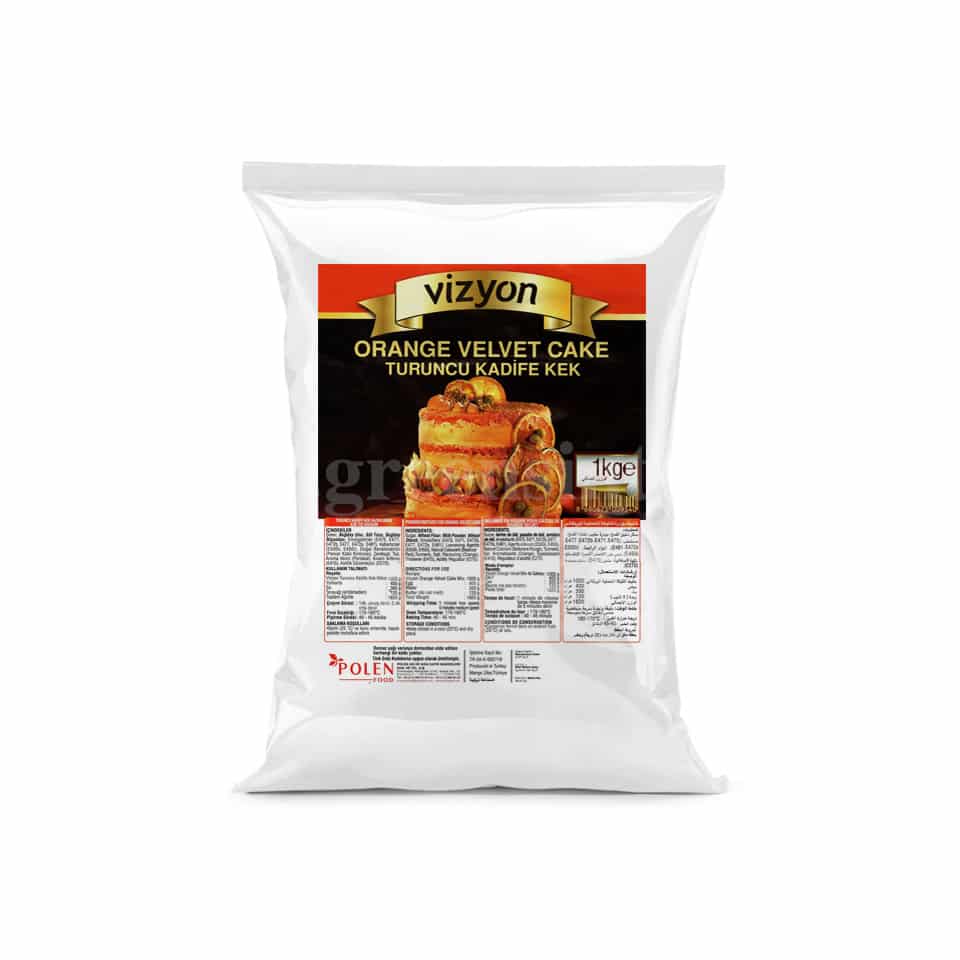 VIZYON Orange Velvet Cake Mix 1 Kg