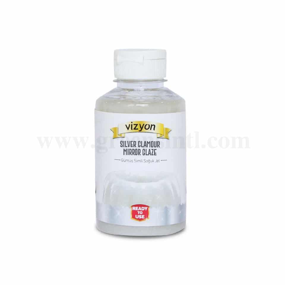 VIZYON Silver Glamour Mirror Glaze-Ready to Use 500g