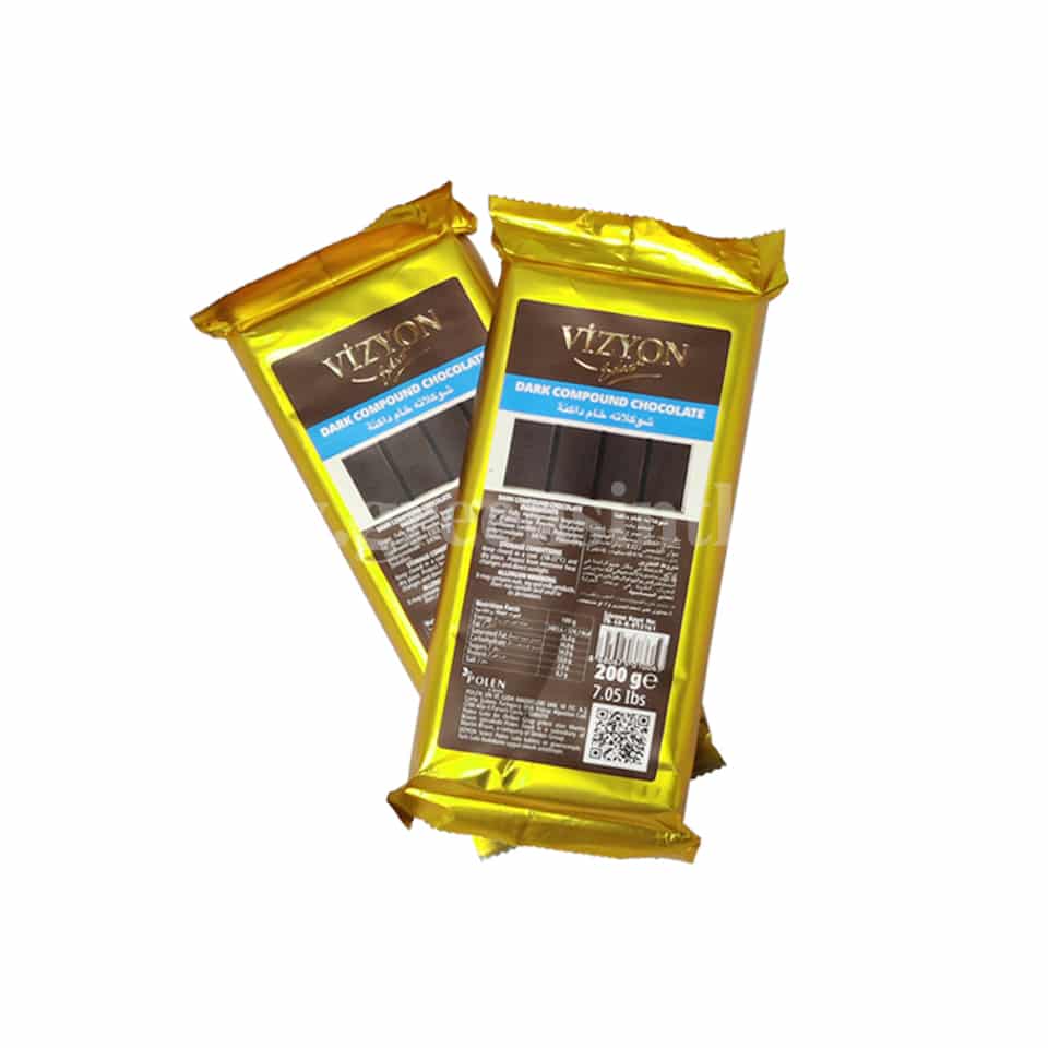 VIZYON SELECT Dark (Bitter) Compound Chocolate Block 200 g