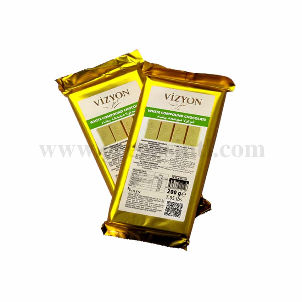 VIZYON SELECT White Compound Chocolate Block 200 gx10