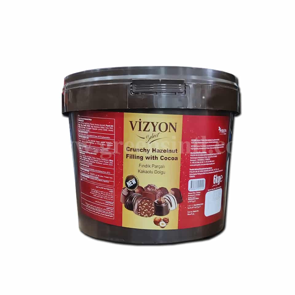 VIZYON Crunchy Hazelnut Filling With Cocoa 6 Kg