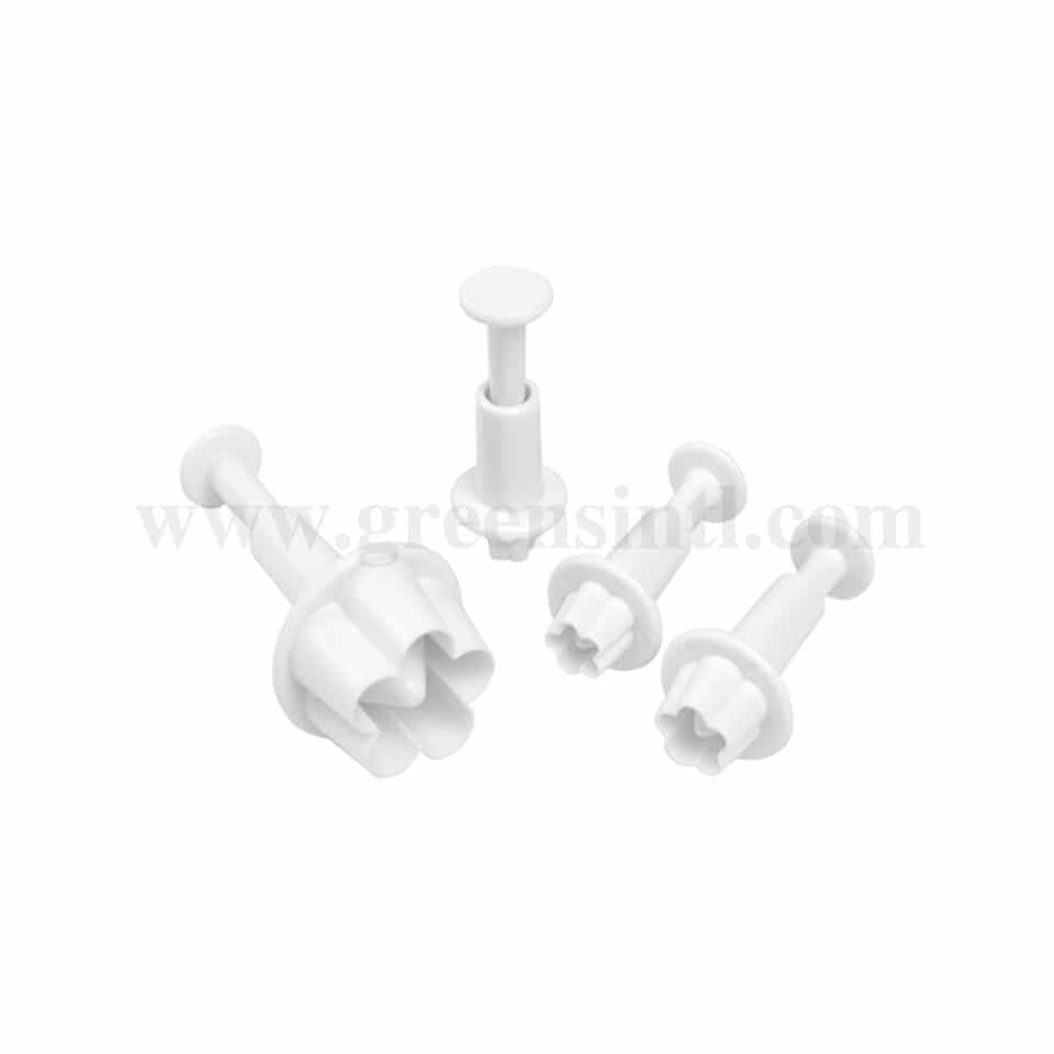 GREENS CHOICE Flower Plunger Cutter Set of 4