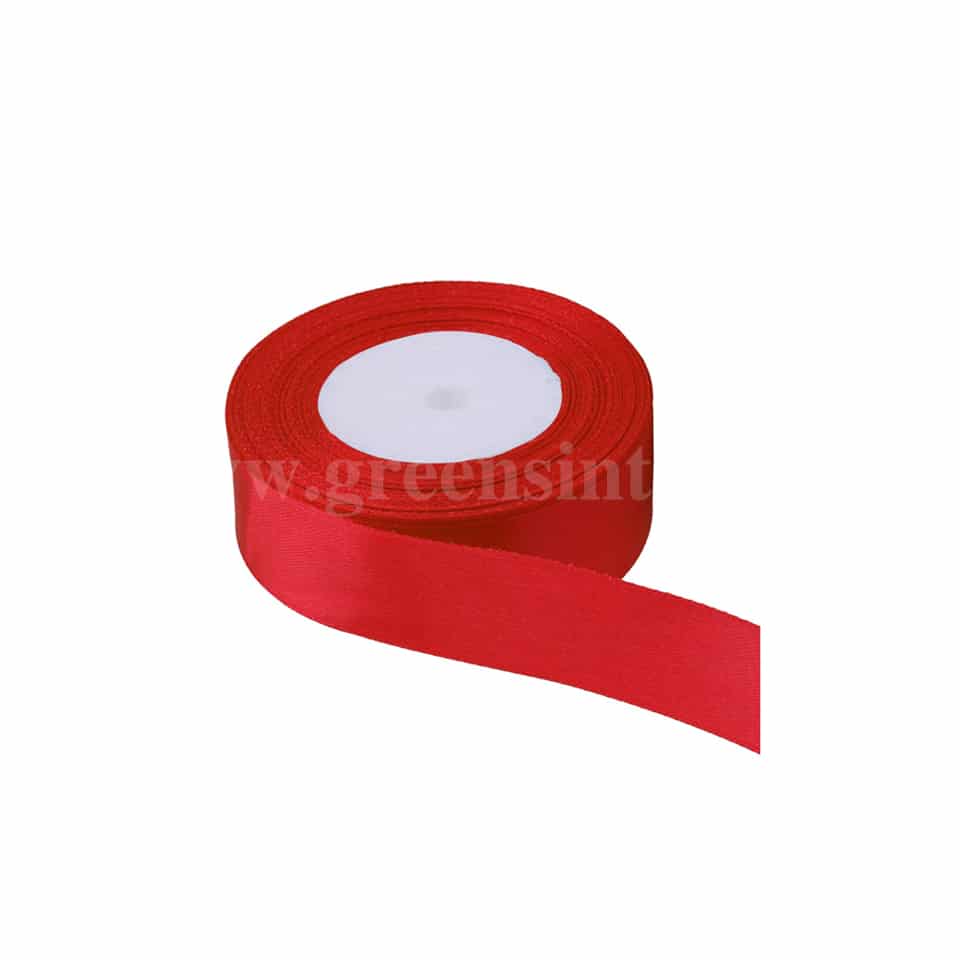 GREENS Satin Ribbon Red Width 1.5 Inch