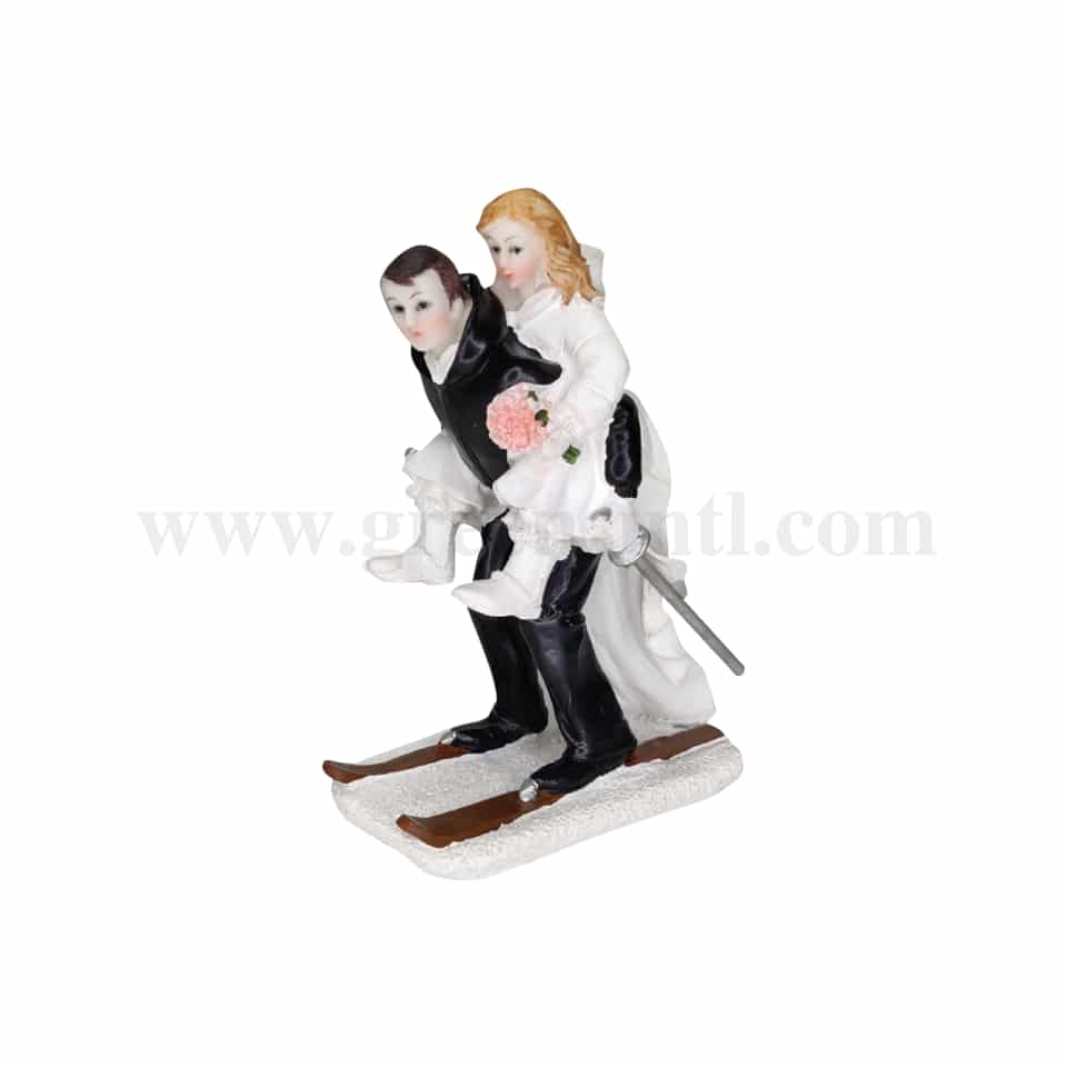 GREENS CHOICE Bride & Groom Cake Topper 75x50x140 mm