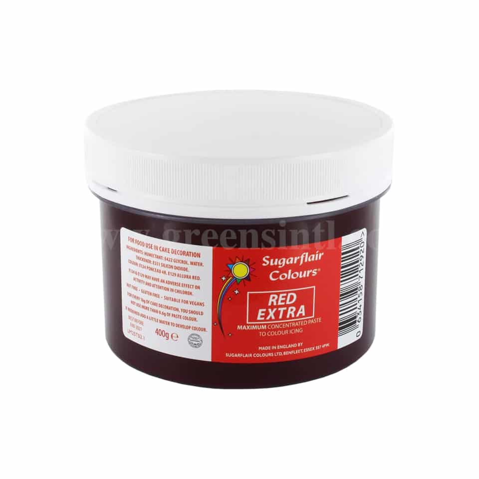 SUGARFLAIR Maximum Concentrated Paste Colour Red Extra 400g