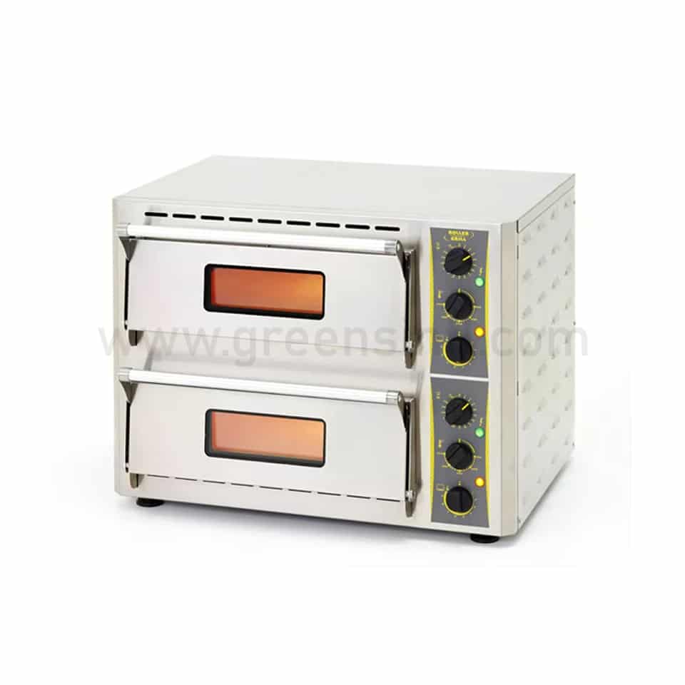 ROLLER GRILL Professional Pizza Oven 2 Cooking chambers
