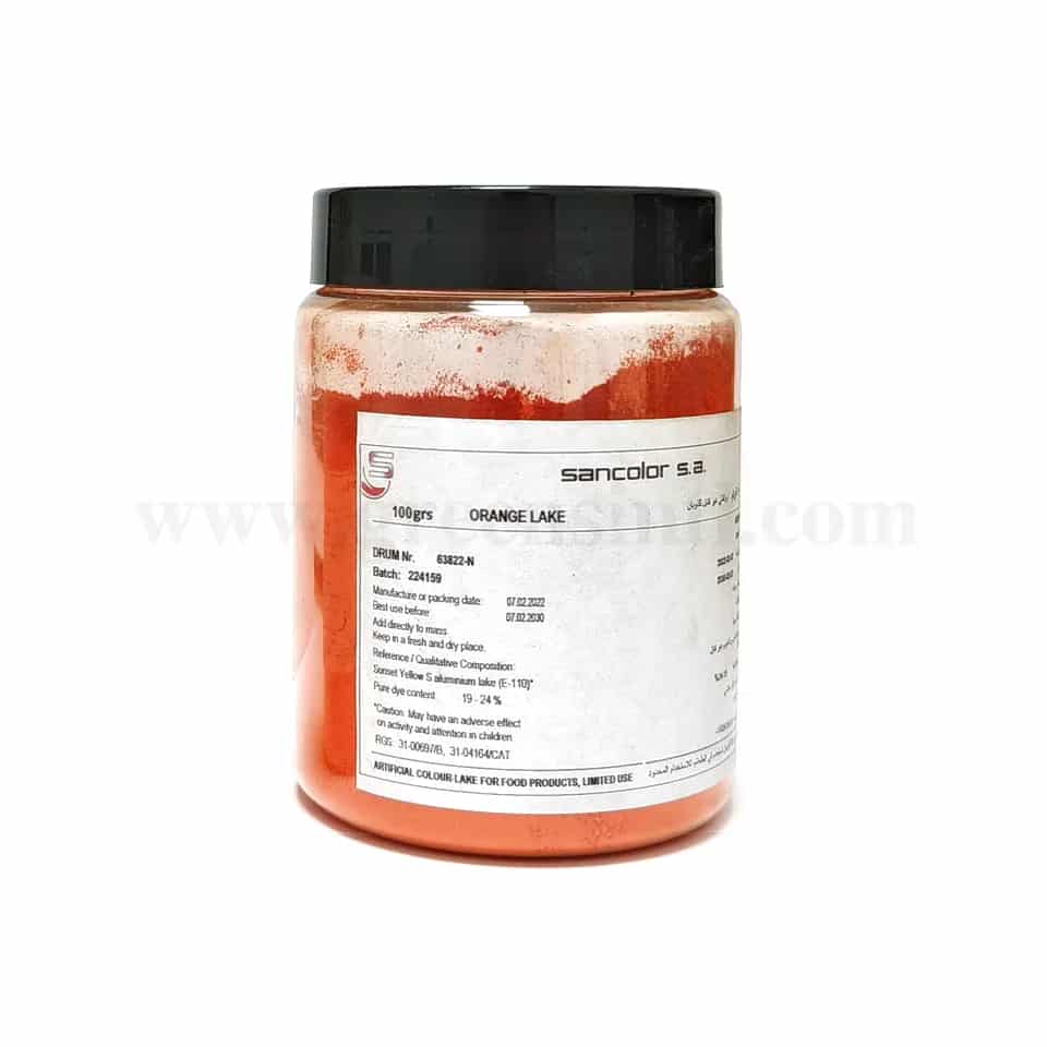 SANCOLOR Chocolate Colour Powder Orange Medium Lake 100g