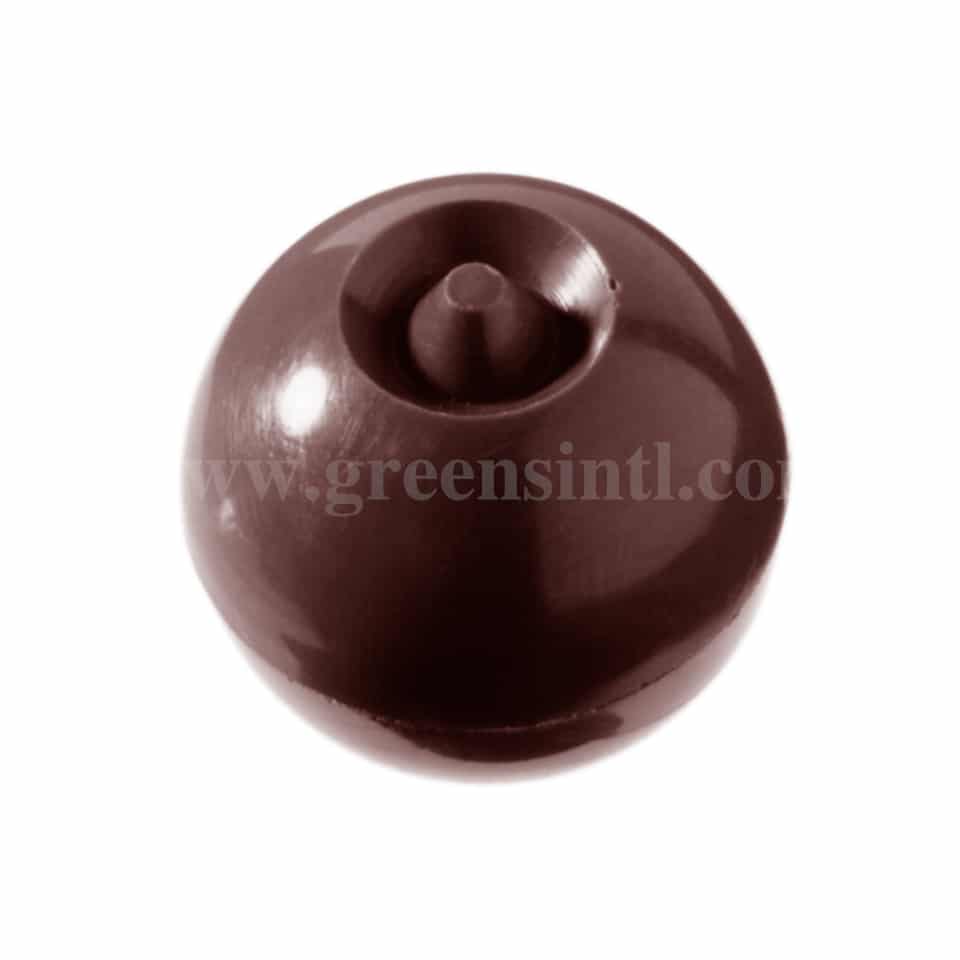 CHOCOLATE WORLD Polycarbonate Chocolate Mould half Sphere Liqueur 30 x 30 x h 15 mm
