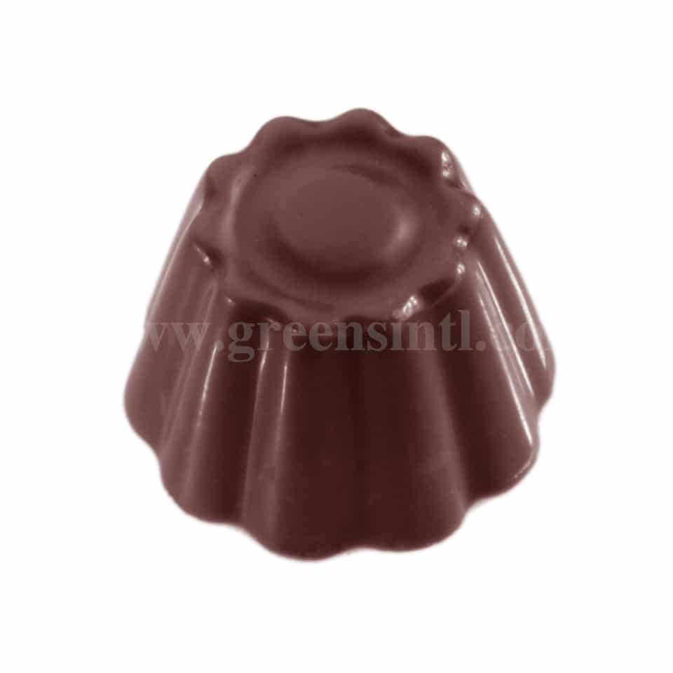 CHOCOLATE WORLD Polycarbonate Chocolate Mould Cuvtte Round 26 x 26 x h 17 mm