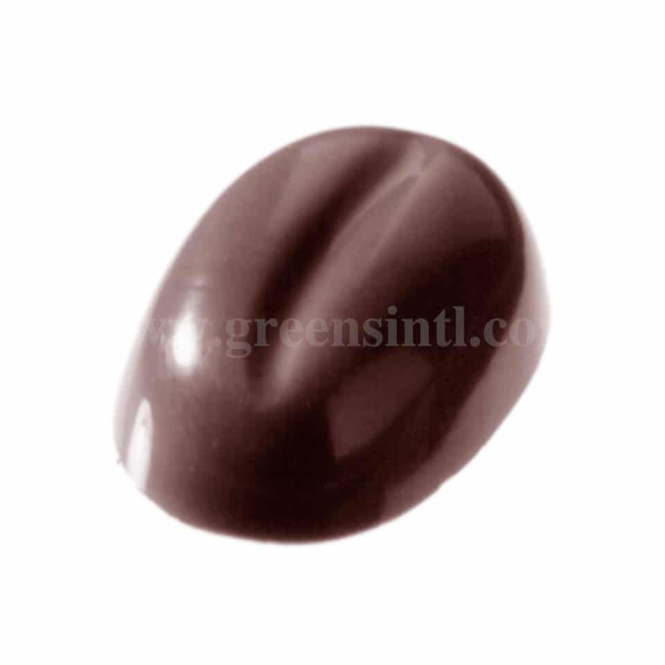 CHOCOLATE WORLD Polycarbonate Chocolate Mould Coffee Bean 22 x 15 x h 8 mm