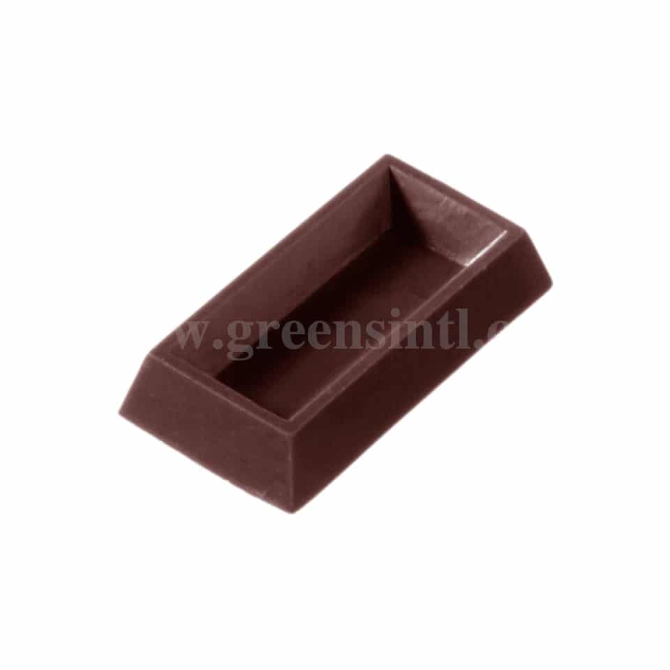 CHOCOLATE WORLD Polycarbonate Chocolate Mould Napolitana 32 x 17 x h 6 mm