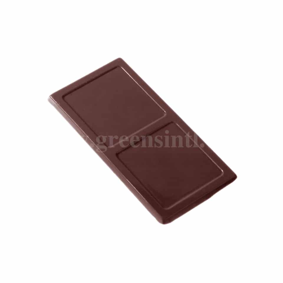 CHOCOLATE WORLD Polycarbonate Chocolate Mould Rectangle Smooth 78 x 39 x h 3 mm