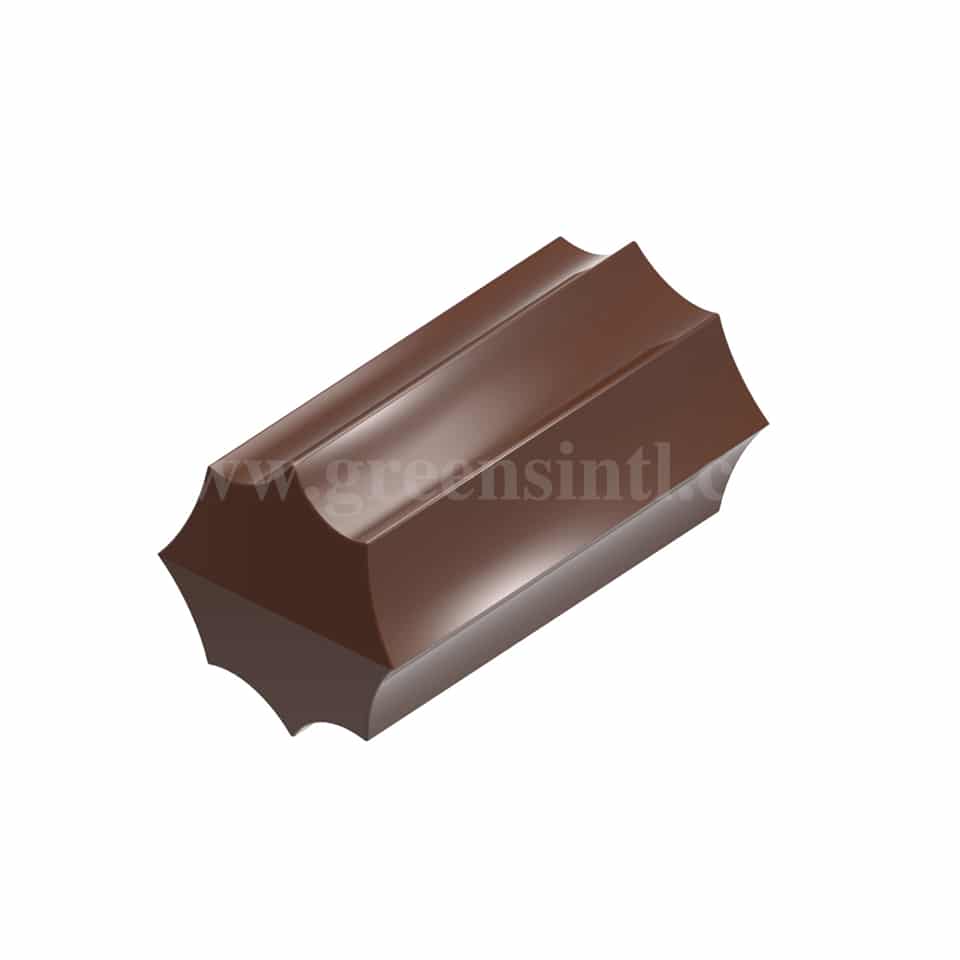 CHOCOLATE WORLD Polycarbonate Chocolate Mould Star Truffle 33.5 x 18 x h 9.5 mm
