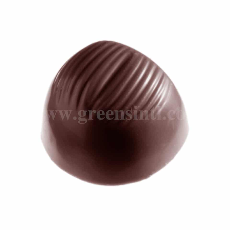 CHOCOLATE WORLD Polycarbonate Chocolate Mould Hazelnut 26 x 25 x h 16 mm
