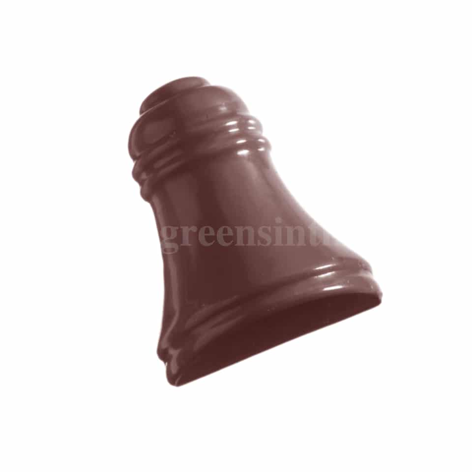 CHOCOLATE WORLD Polycarbonate Chocolate Mould Half Bell 39 x 31 x h 15 mm