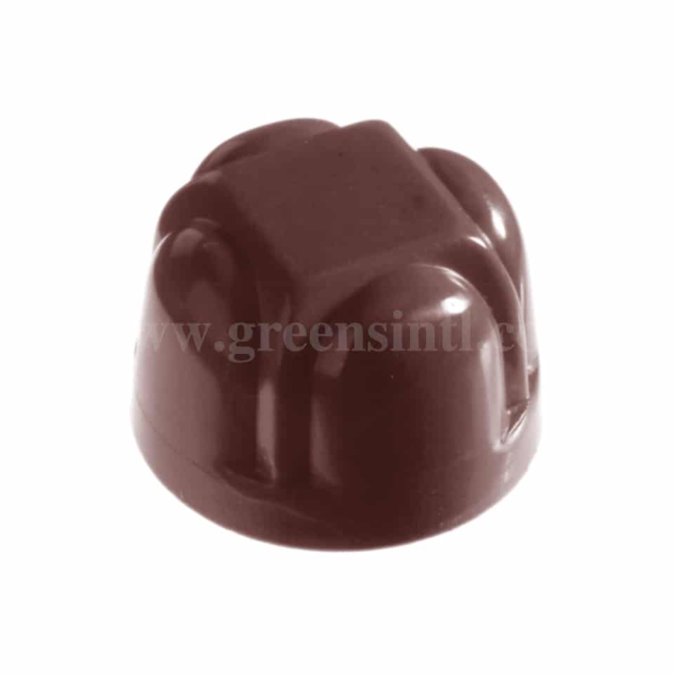 CHOCOLATE WORLD Polycarbonate Chocolate Mould Bappie 29 x 29 x h 21 mm