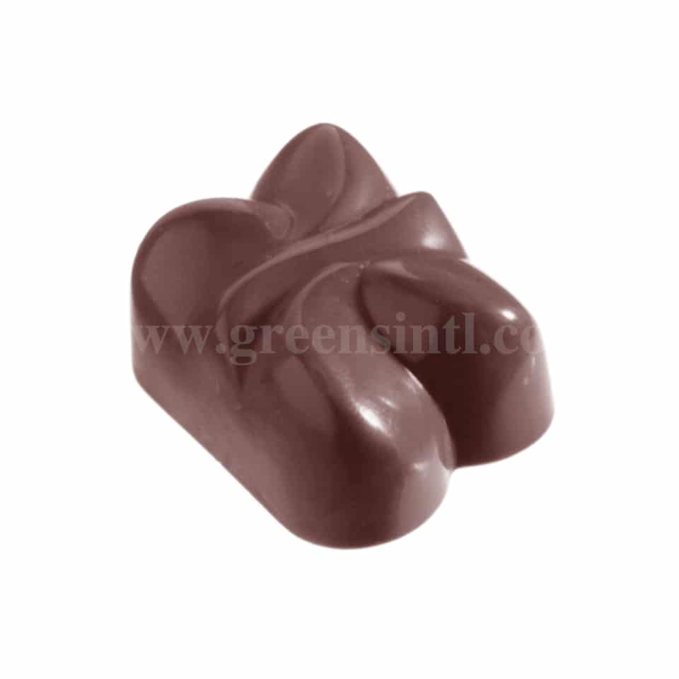 CHOCOLATE WORLD Polycarbonate Chocolate Mould Pinched Model 36 x 27 x h 16 mm