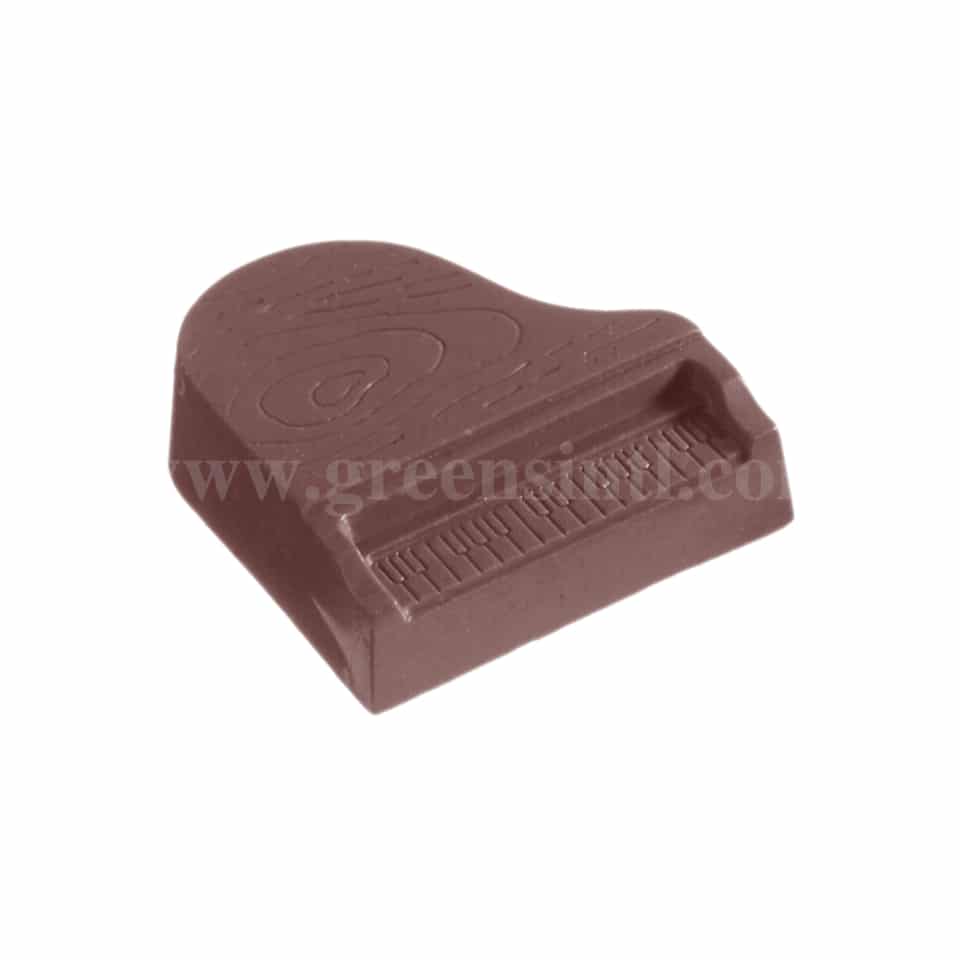 CHOCOLATE WORLD Polycarbonate Chocolate Mould Piano 37 x 36 x h 12 mm