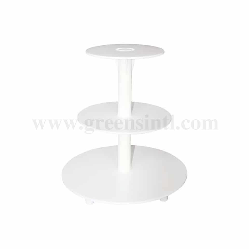 SCHNEIDER Cake Stand 3 tier-White Plastic