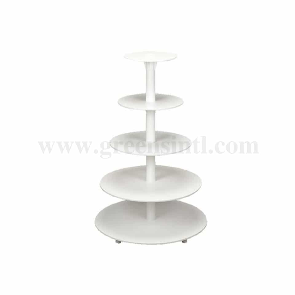 SCHNEIDER Cake Stand-5 tier-White Plastic