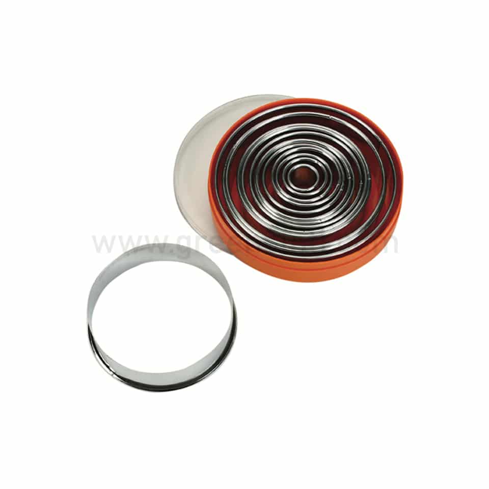 SCHNEIDER Round Pastry Cutter Plain Set of 16