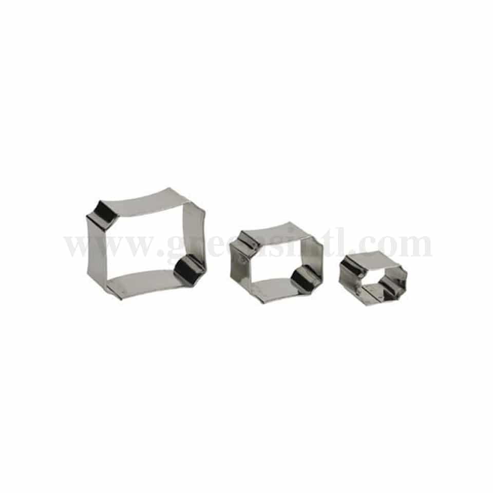 SCHNEIDER Decorating Cookie Cutters Octagon Curved Set of 3