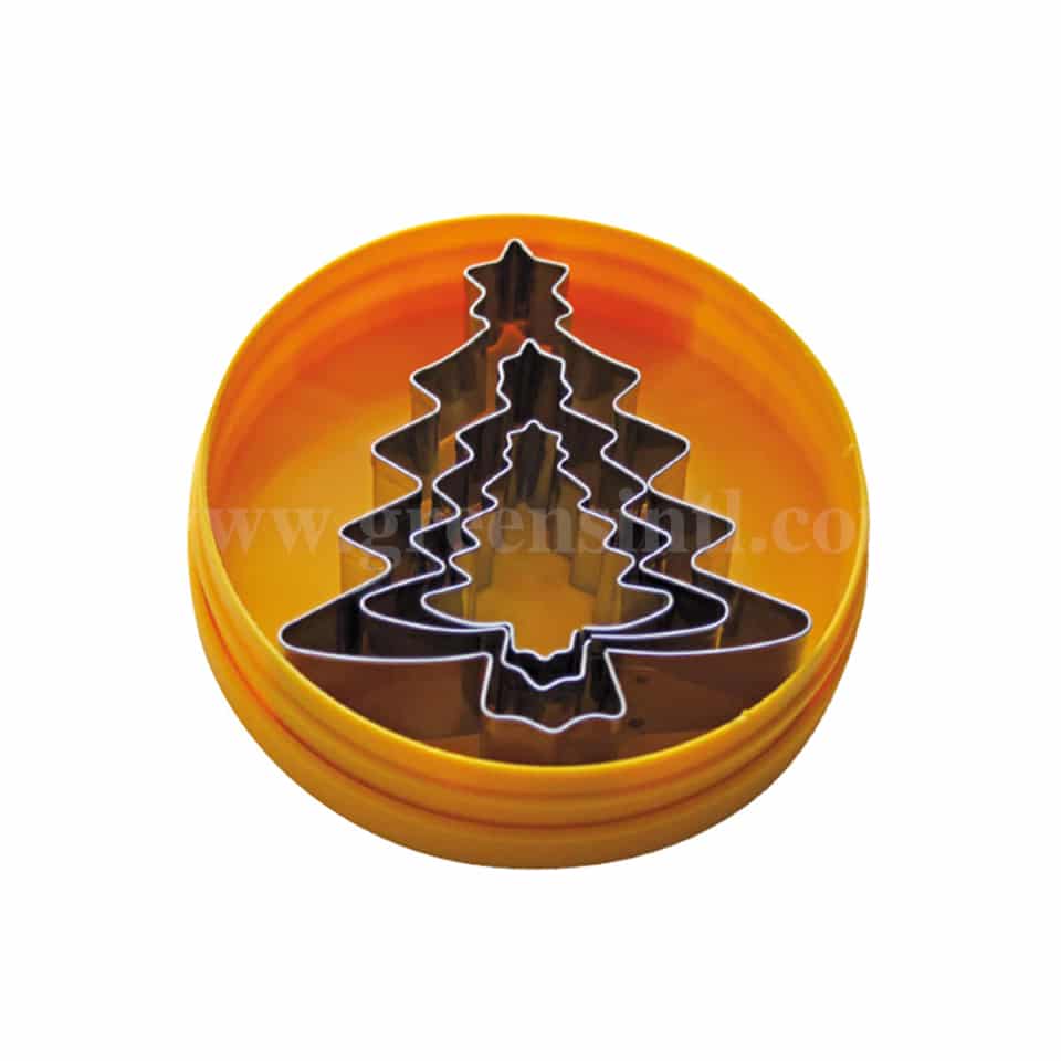 SCHNEIDER Decorating Cookie Cutters Xmas Tree Set of 3