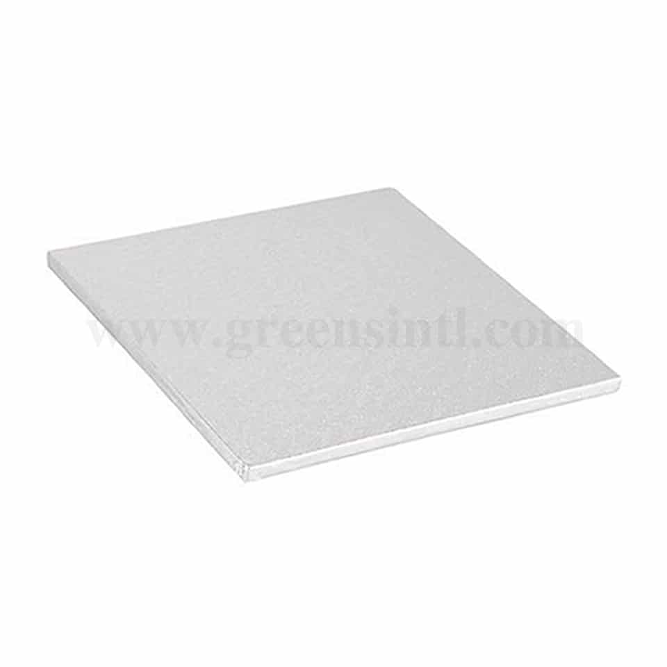 GREENS Cake Drum Rectangle Silver L 24 Inch x W 16 Inch
