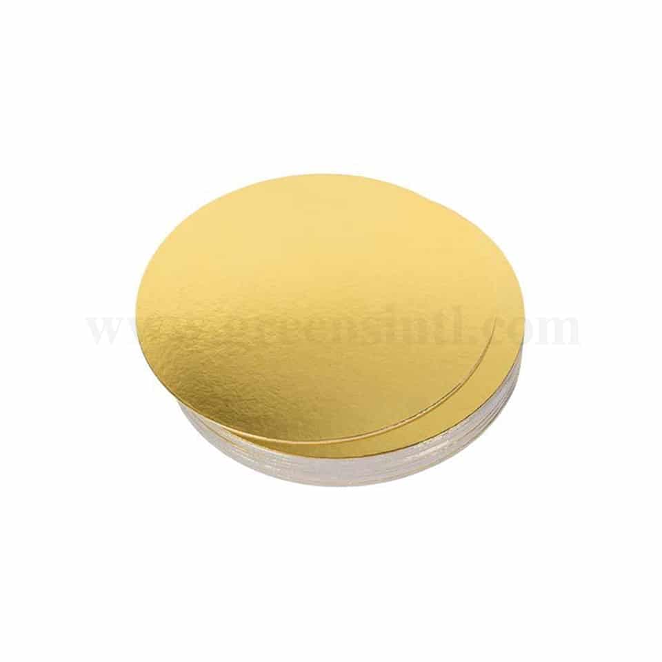 GREENS Cake Board Round Gold D 260 x H 3 mm