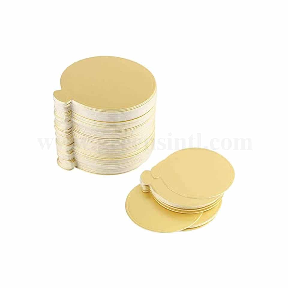 GREENS Mini Cake Board Round Gold D 10 cm - 100pcs