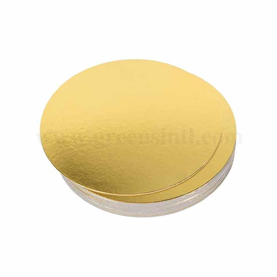 GREENS Cake Board Round Gold D 10 Inch H 2 mm