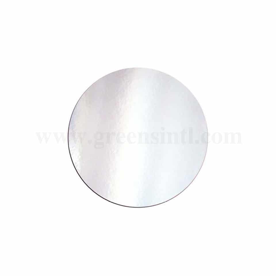 GREENS Cake Board Round Silver D 7 Inch H 2 mm