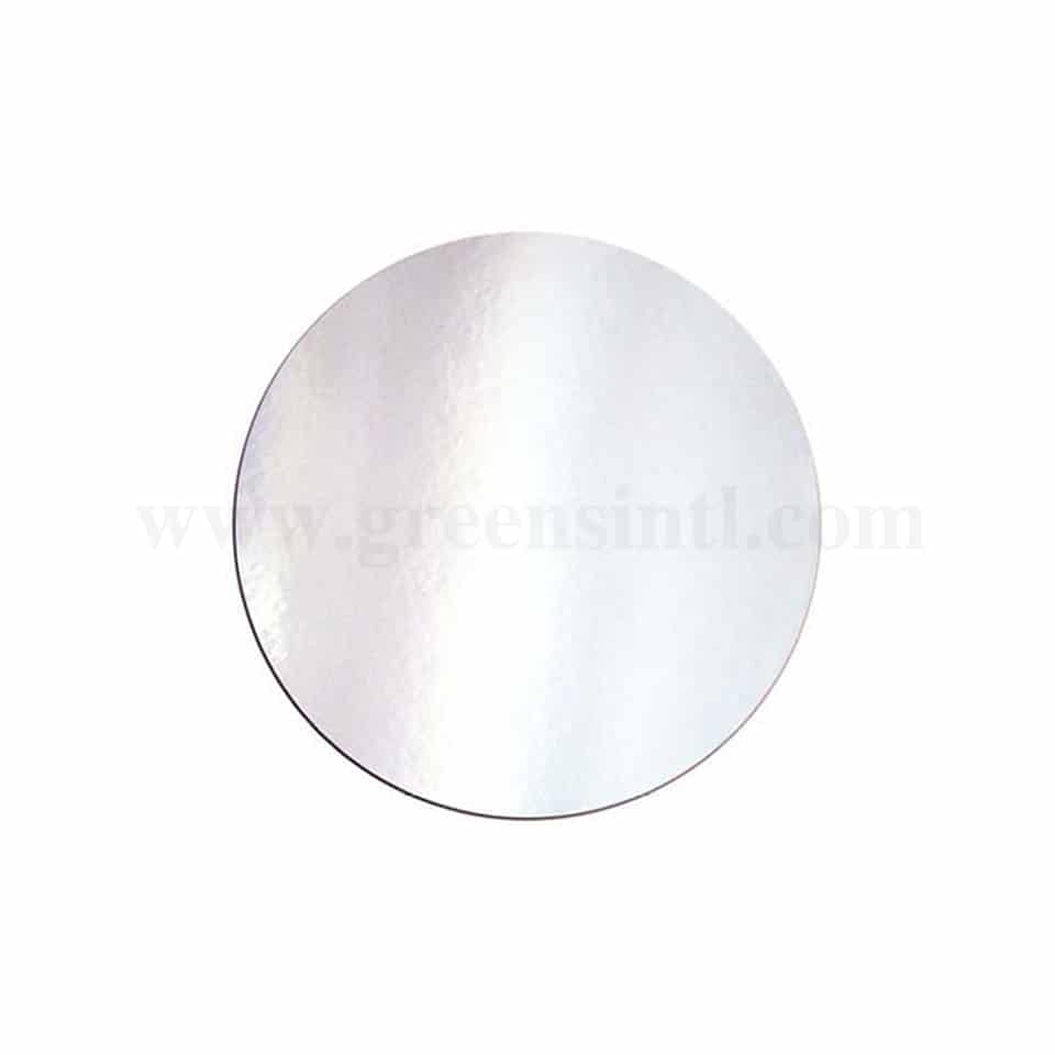 GREENS Cake Board Round Silver D 9 Inch H 2 mm