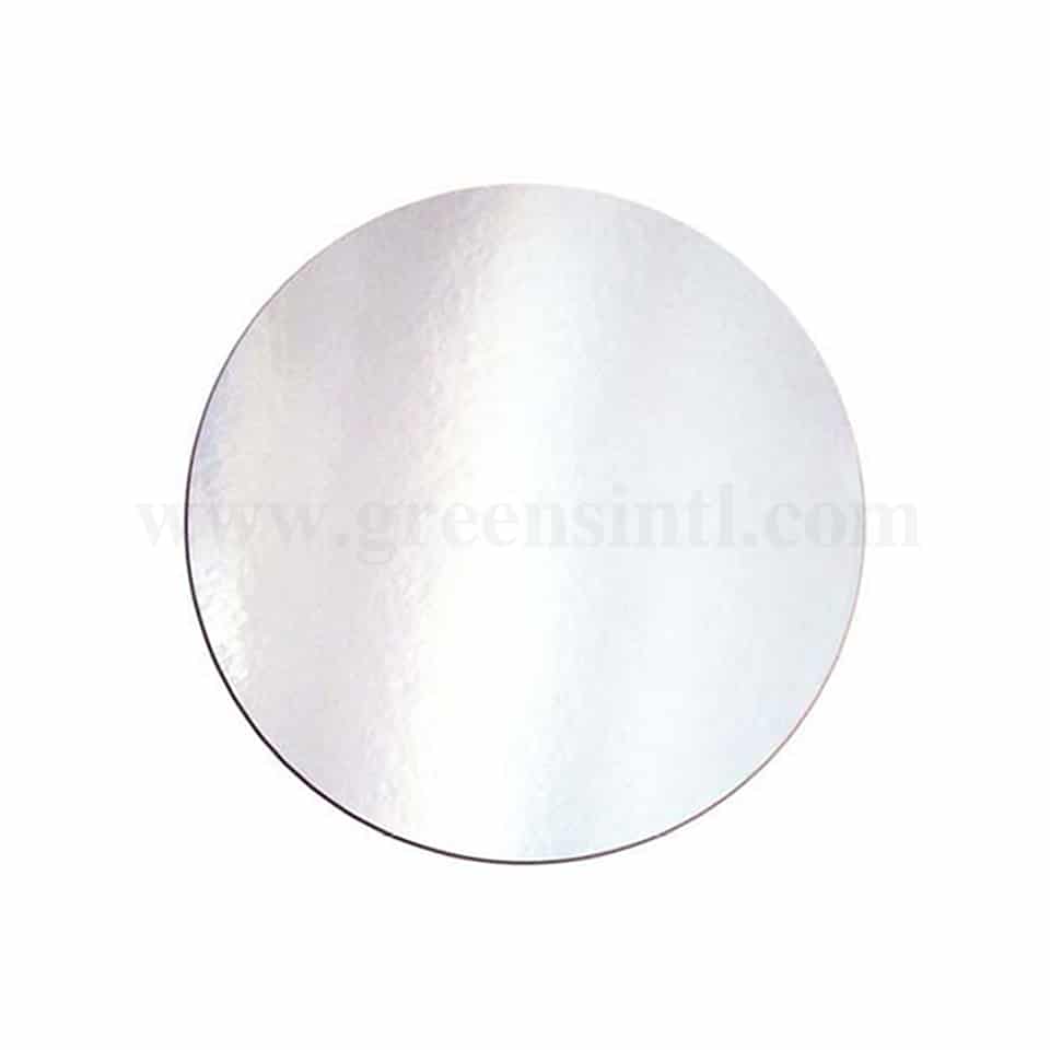 GREENS Cake Board Round Silver D 12 Inch H 2 mm
