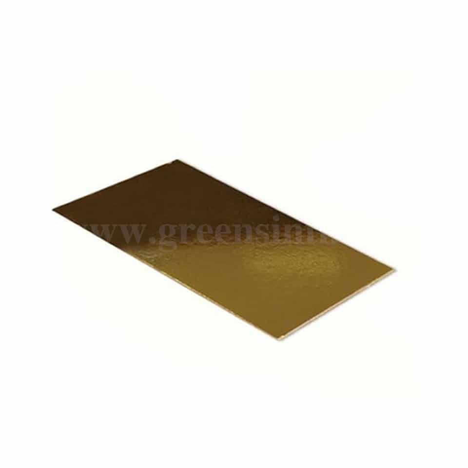 GREENS Cake Board Rectangle Gold L 14 Inch x W 5 Inch X H 3 mm
