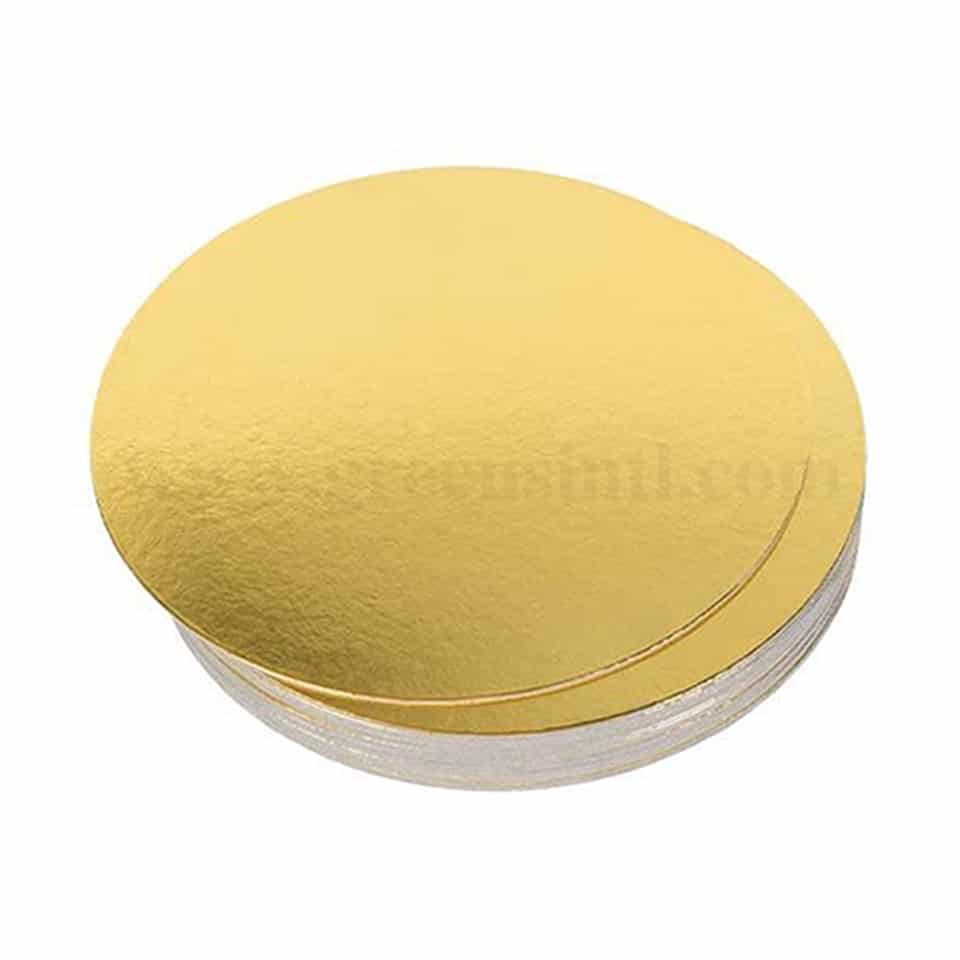 GREENS Cake Board Round Gold D 12 Inch H 3 mm