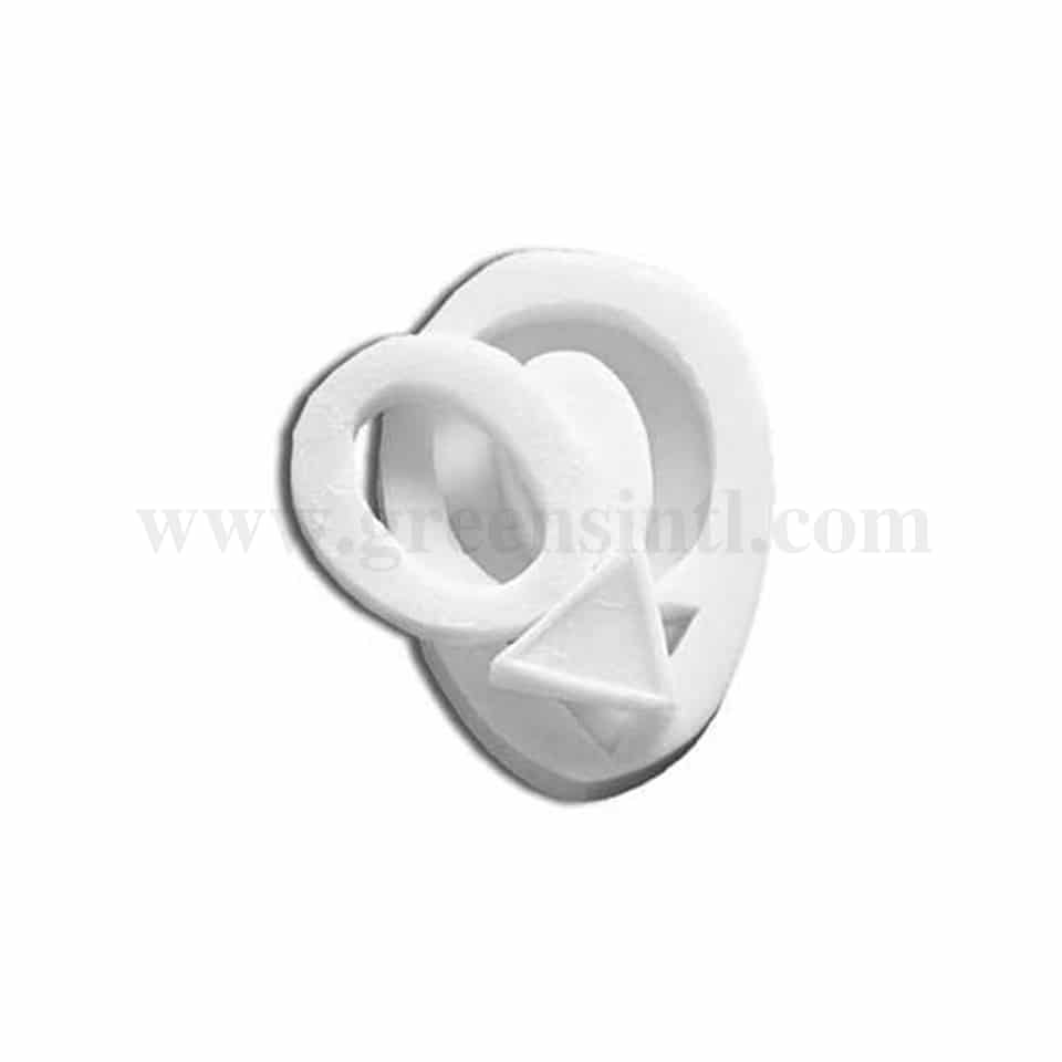 GREENS CHOICE Silicone Mould Letter O-55 x 38 x h 30 mm